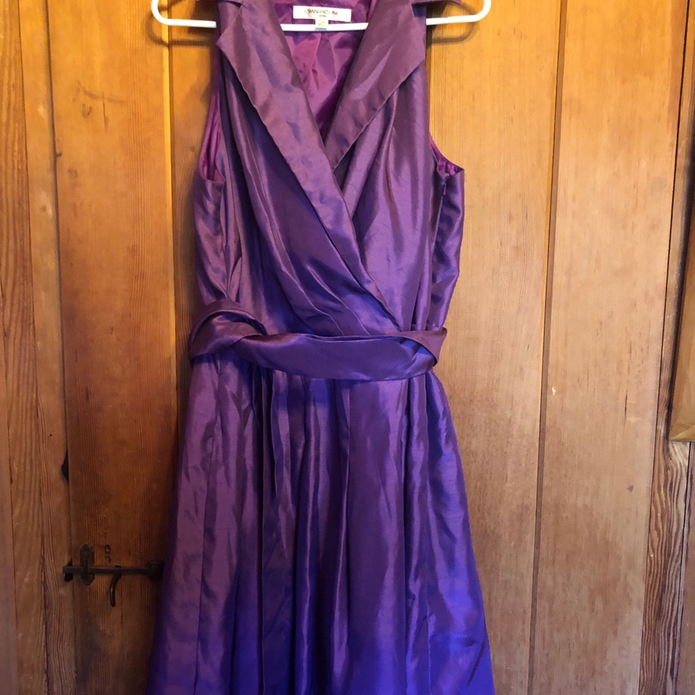 Plus size Evan Picone taffeta dress